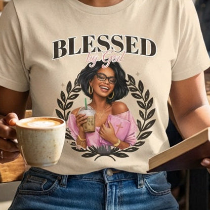 Blessed by God - Beige Premium Soft T-Shirt
