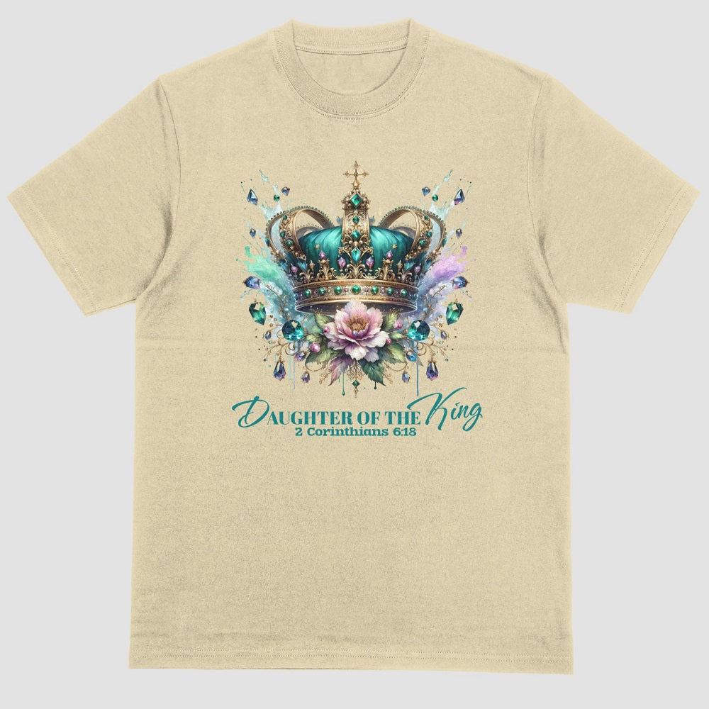 Daughter Of The King - Premium Soft T-Shirt Wht/Blk/Beige