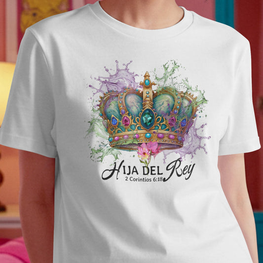 Hija Del Rey - Premium Soft T-Shirt Blk/Wht/Beige