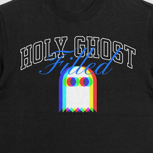Holy Ghost filled - EDM 3D-Style Premium Soft T-Shirt Black