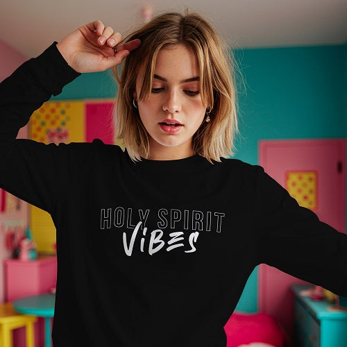 Holy Spirit vibes - Long Sleeve T-Shirt Unisex Black