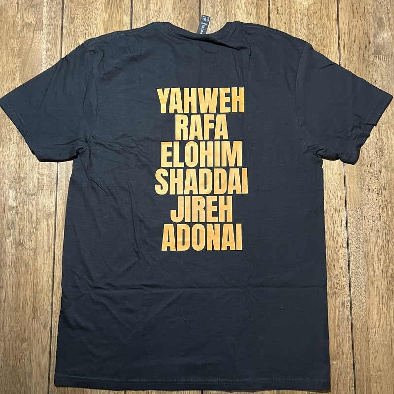 Yahweh Peace - Premium Soft T-Shirt Black Large (Sale)