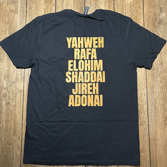 Yahweh Peace - Premium Soft T-Shirt Black Large (Sale)