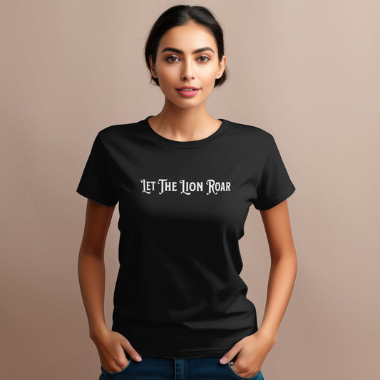 Let The Lion Roar - Heather Black Premium Soft T-Shirt