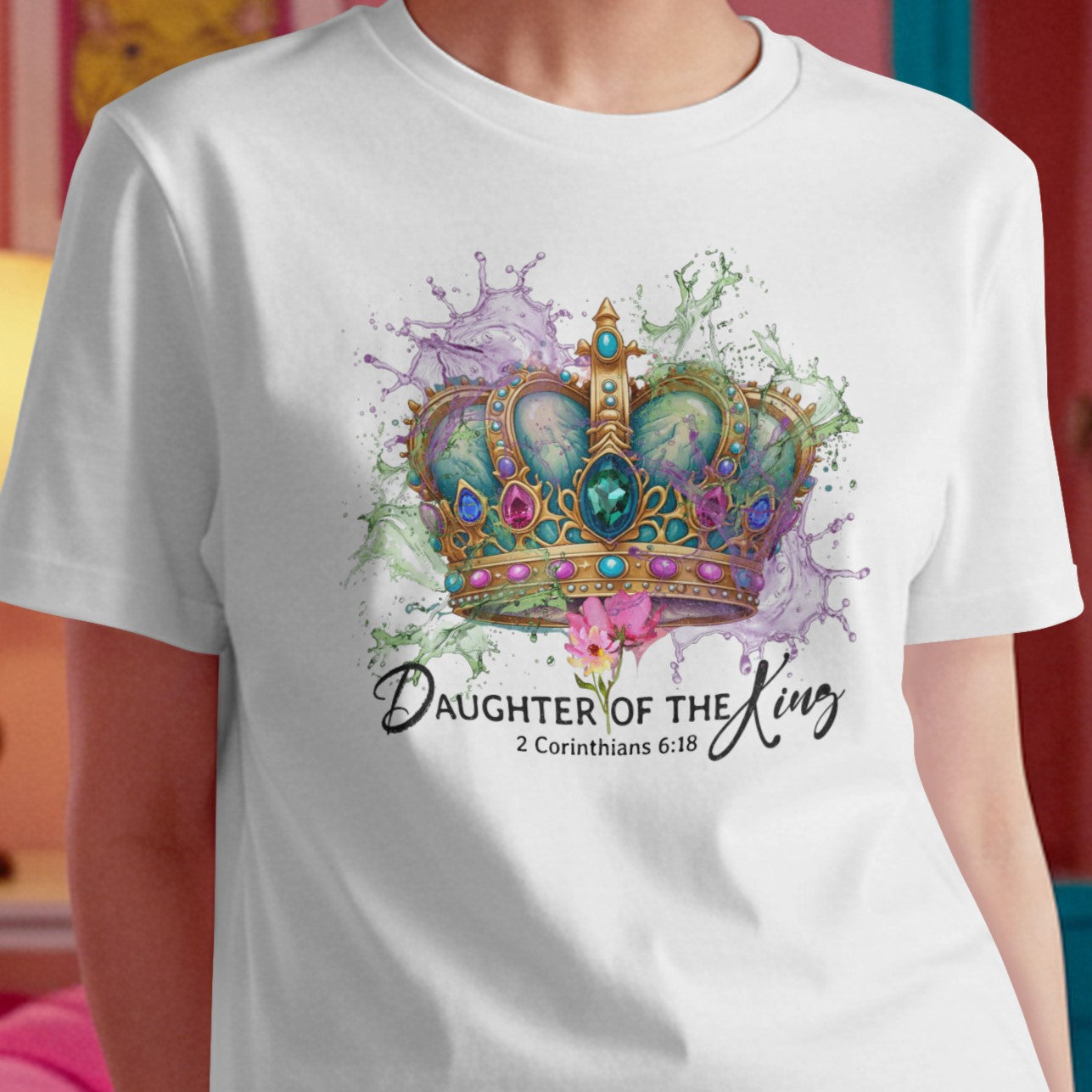 Daughter Of The King - Premium Soft T-Shirt Wht/Blk/Beige