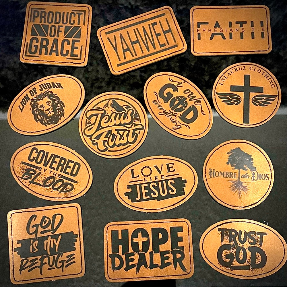 Trust God - Leatherette Patch - Iron or Sew On
