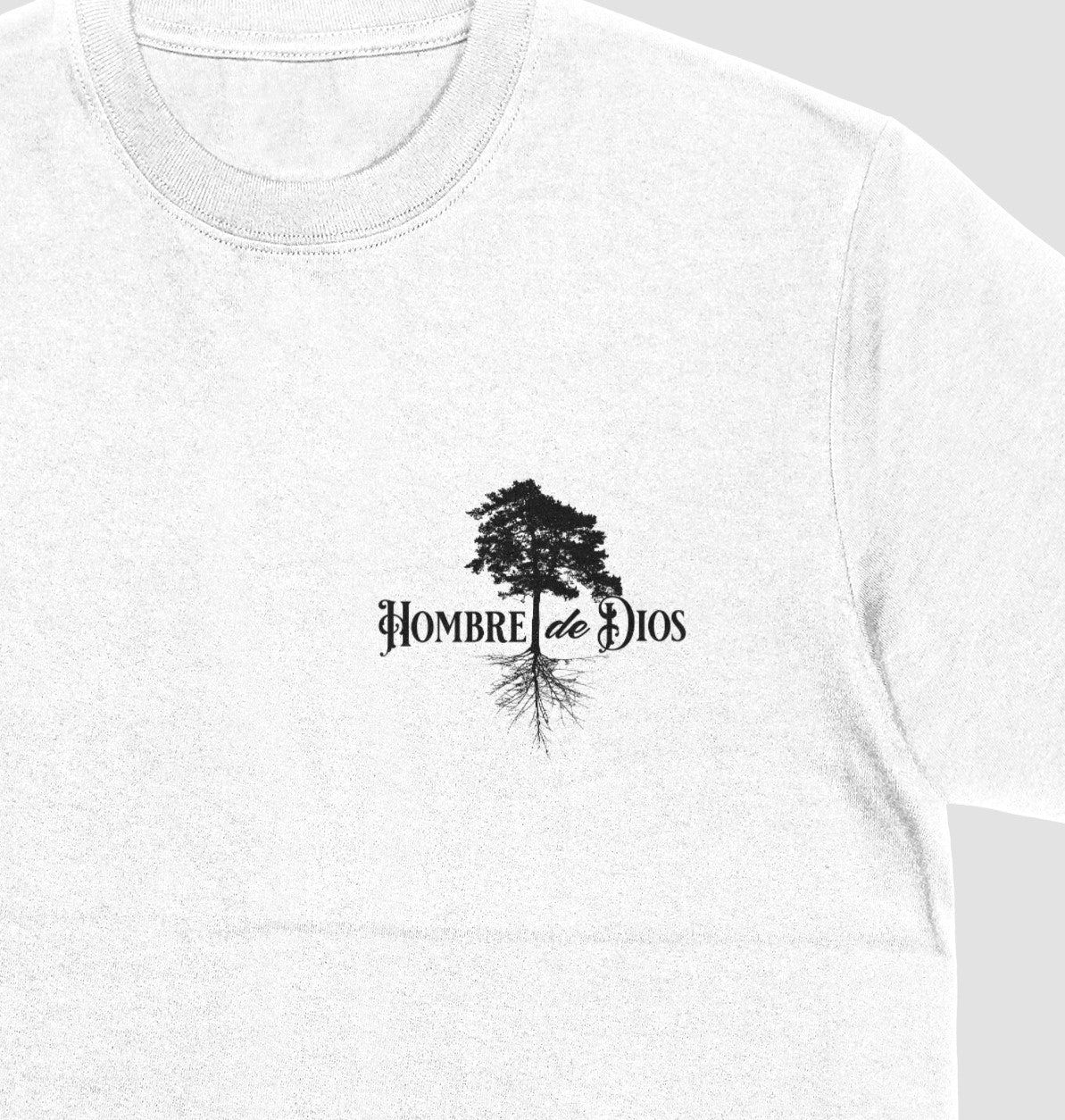 Hombre de DIos - Premium Soft T-Shirt Wht/Blk