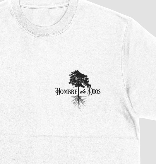 Hombre de DIos - Premium Soft T-Shirt Wht/Blk