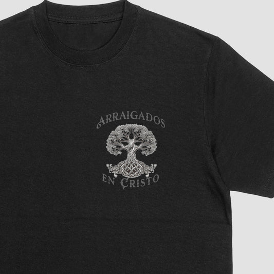 Arraigados En Cristo - Unisex Premium Soft T-Shirt Blk/Wht