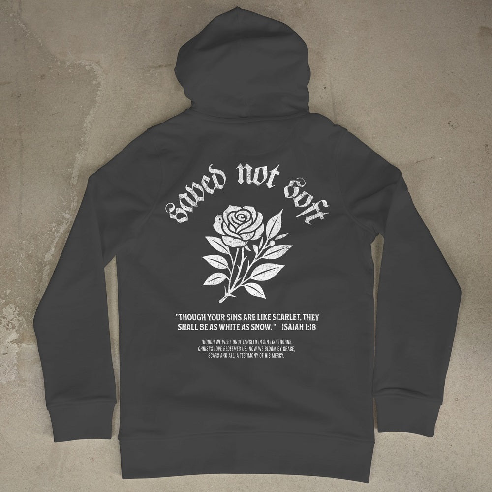 Saved Not Soft - Hoodie Charcoal