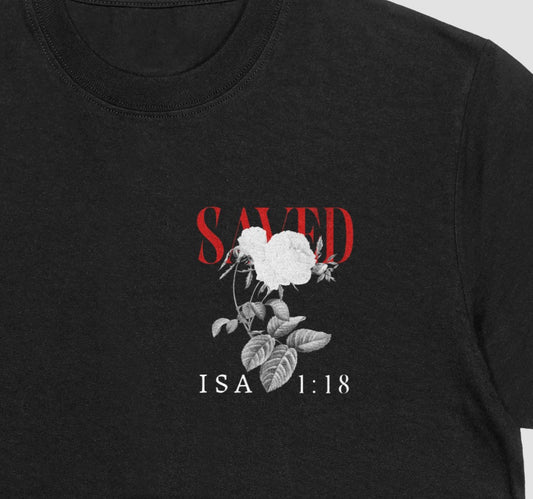 Saved - Comfort Colors Black Unisex Heavyweight T-Shirt