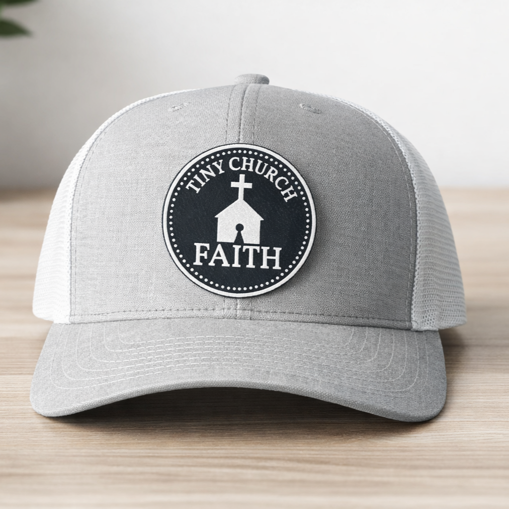 Tiny Church Big Faith - Trucker Hat - Gry/wht