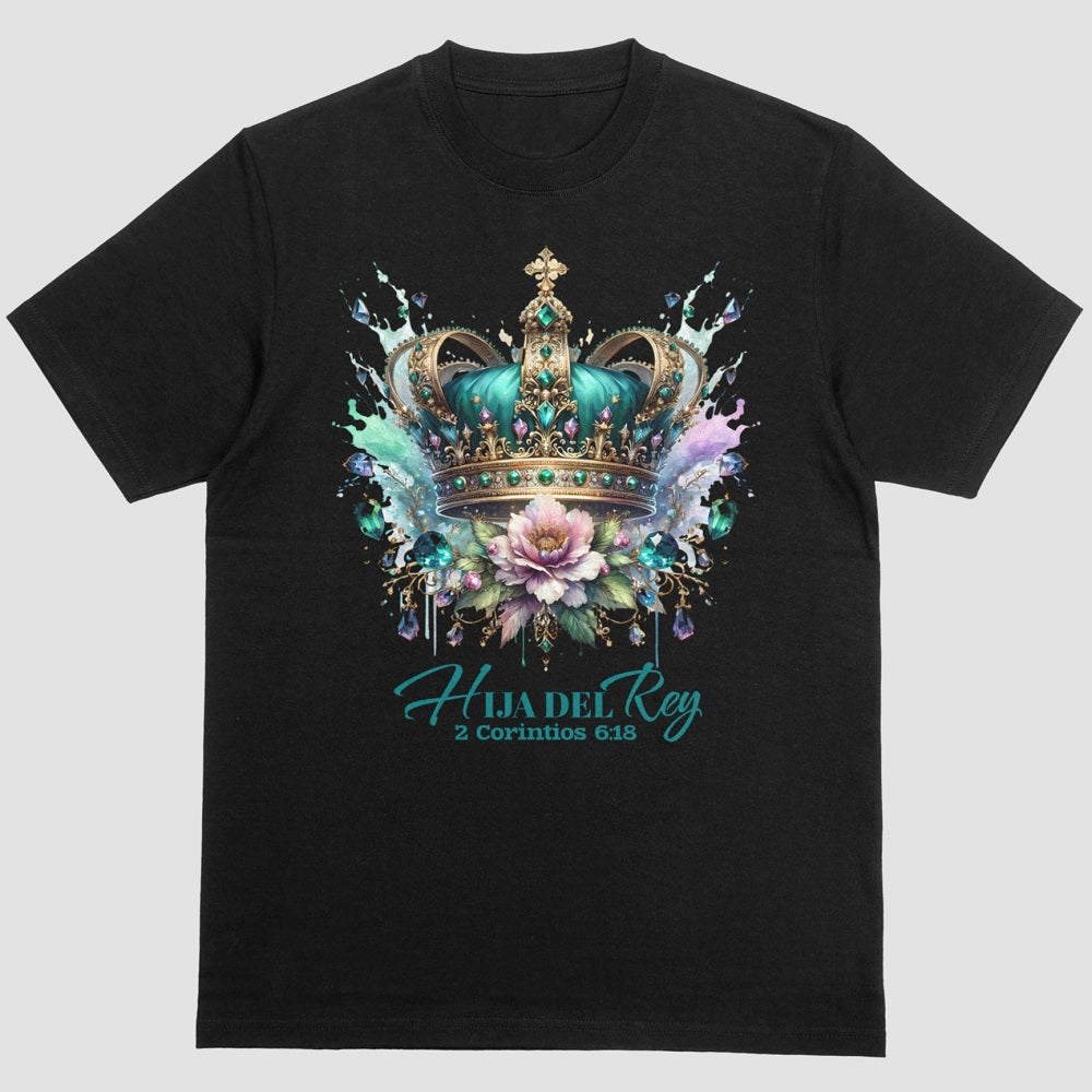 Hija Del Rey - Premium Soft T-Shirt Wht/Blk/Beige