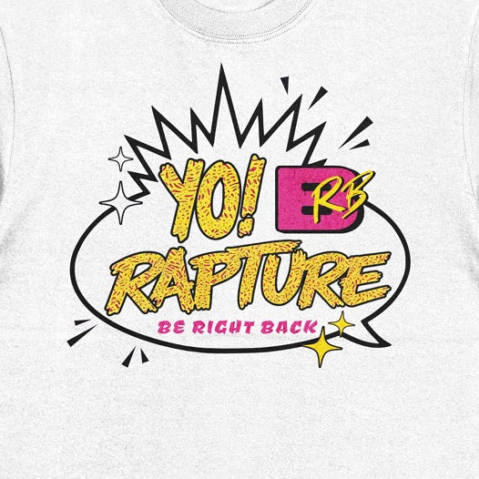 YO! BRB Rapture - Premium Soft T-Shirt White