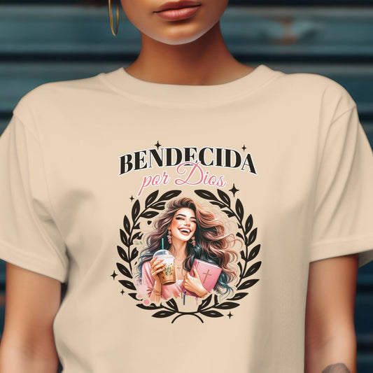 Bendecida por Dios - Beige Premium Soft T-Shirt