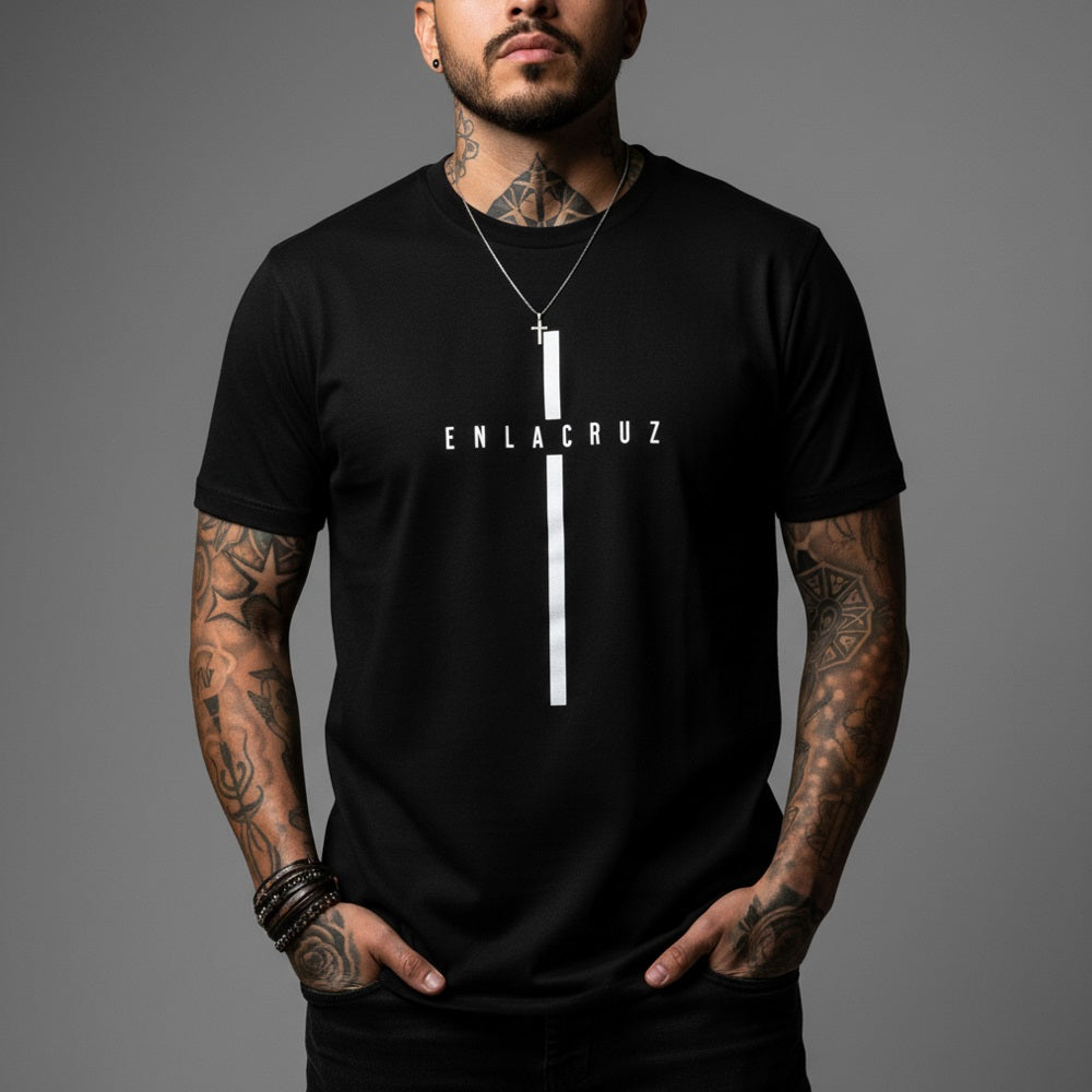 ENLACRUZ Cross - Premium Soft T-Shirt Black