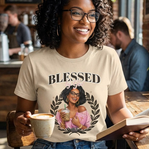 Blessed by God - Beige Premium Soft T-Shirt