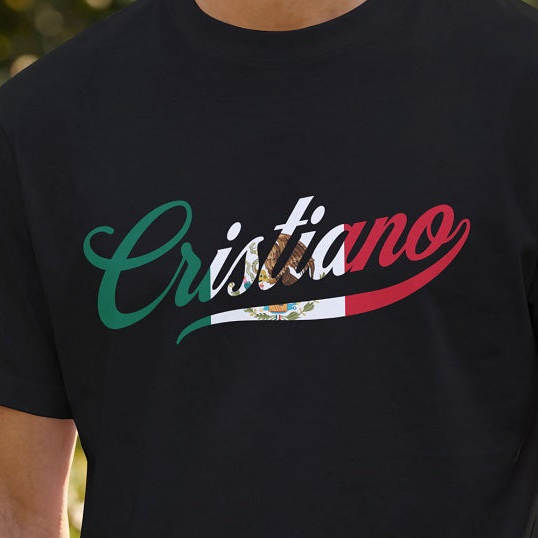Cristiano Mexico - Premium Soft T-Shirt White/Black