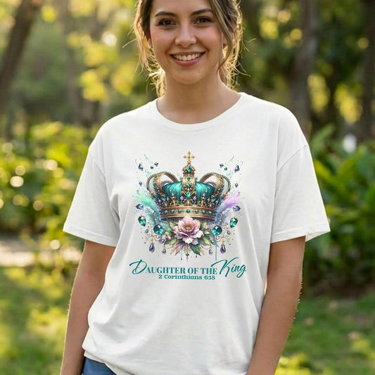 Daughter Of The King -  Premium Soft T-Shirt Wht/Blk/Beige