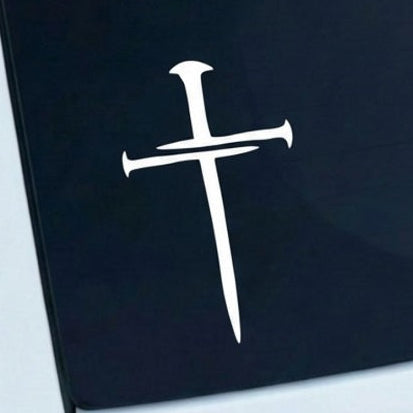 3 Nails Cross - Car Decal