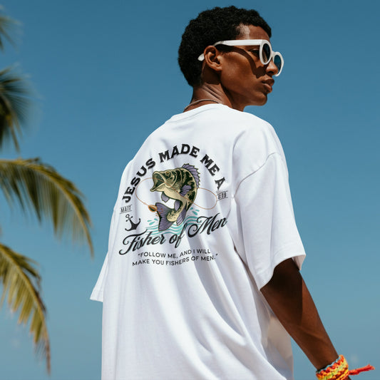 Fisher Of Men - Comfort Colors White Heavyweight T-Shirt