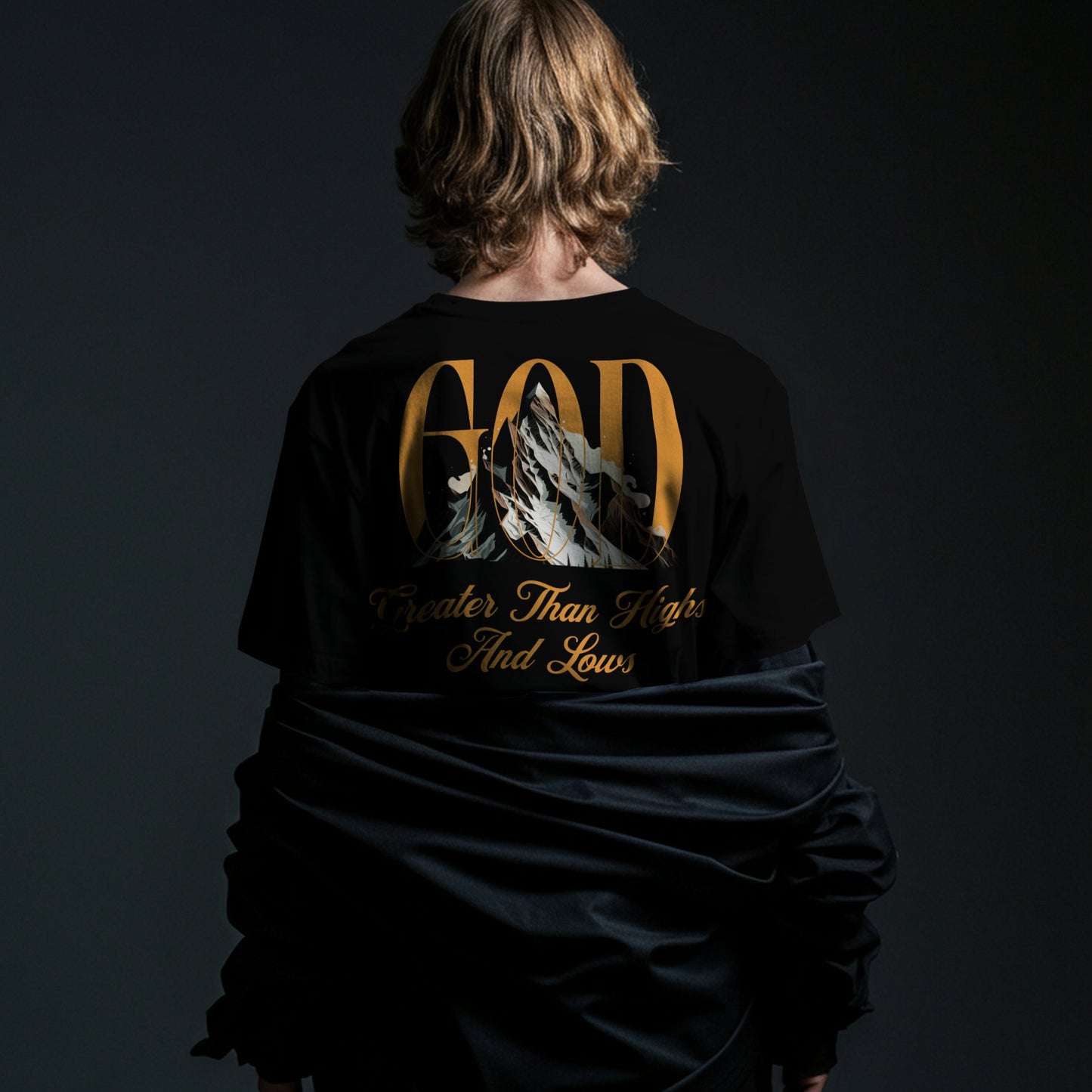 God Greater Than Highs And Lows - Comfort Colors Black Unisex Heavyweight T-Shirt