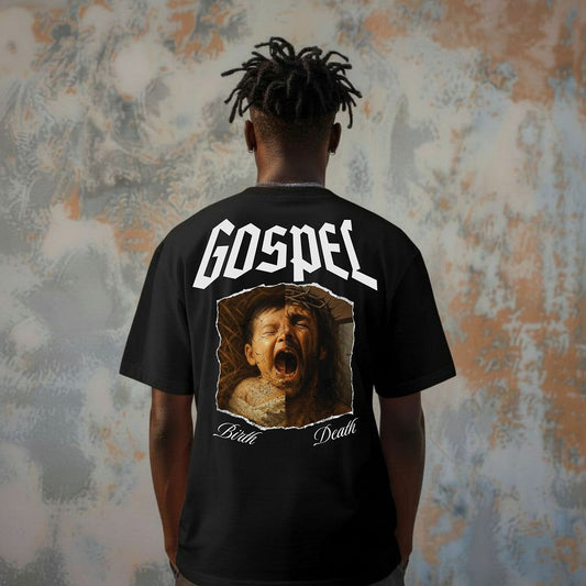 Gospel - Premium Max Heavyweight Box Fit Black T-Shirt