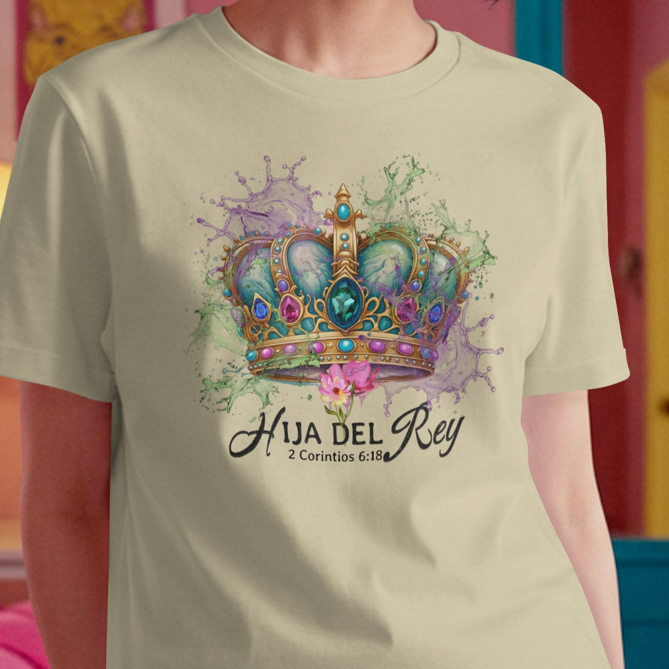 Hija Del Rey - Premium Soft T-Shirt Blk/Wht/Beige