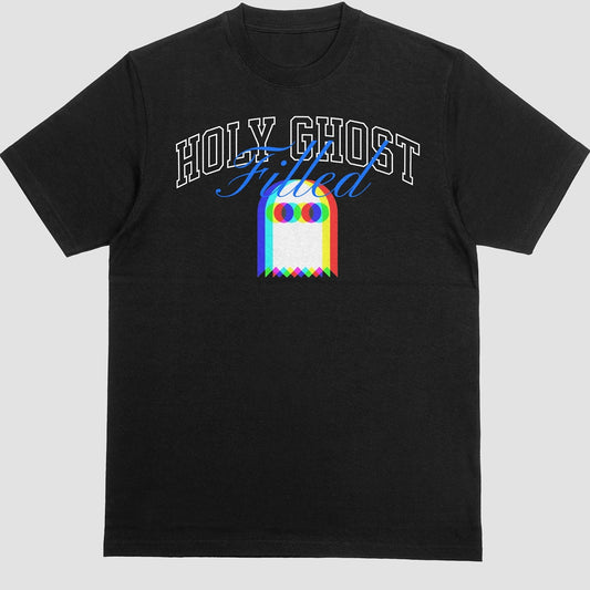 Holy Ghost filled - EDM-Style Premium Soft T-Shirt Black