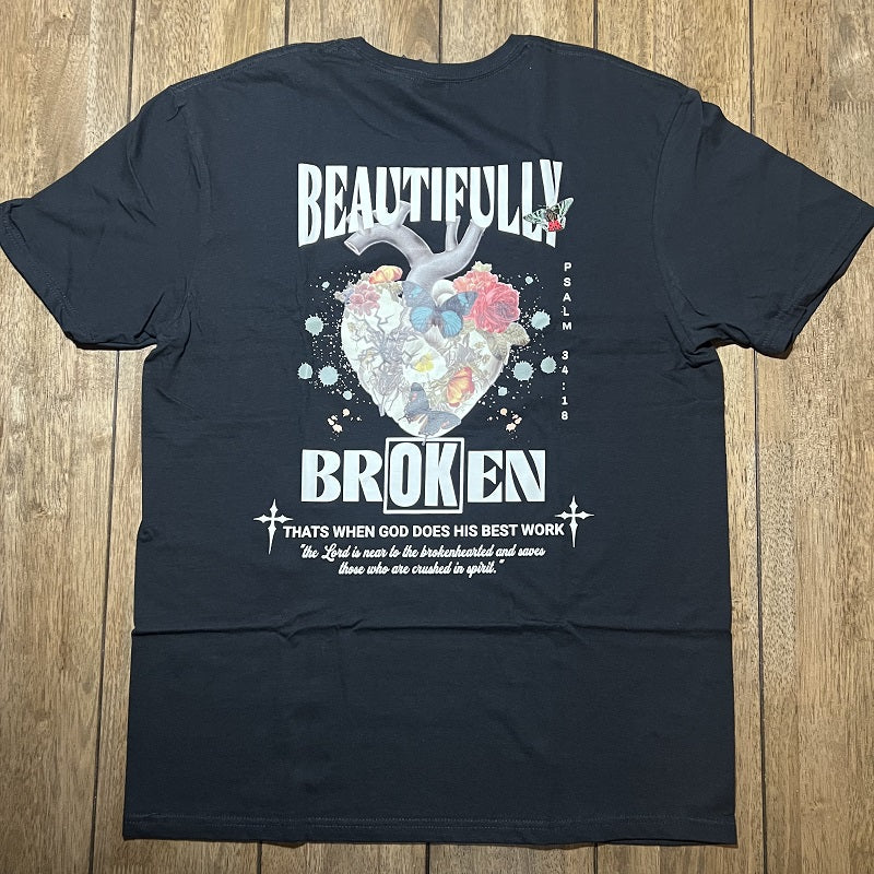 Beautifully Broken - Premium Soft T-Shirt Black Large Unisex (Sale)