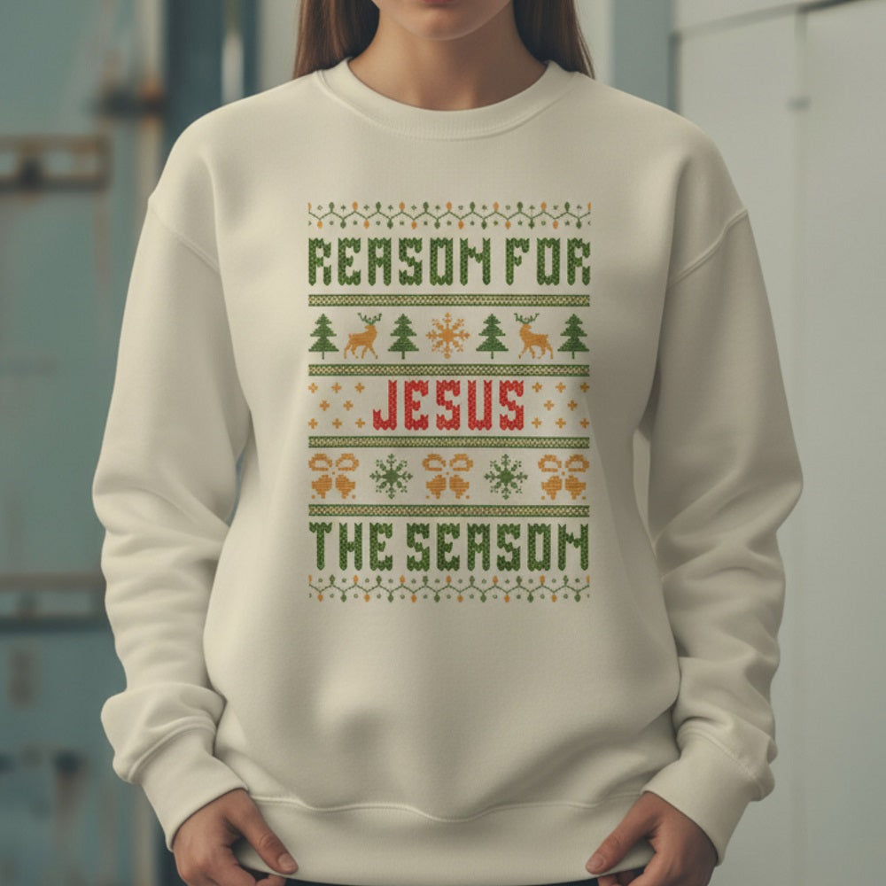 Christmas Ugly Sweater - Unisex Sweatshirt White