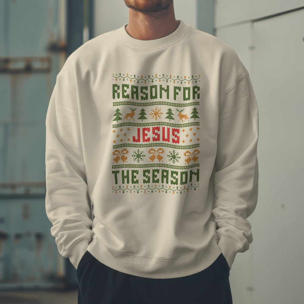 Christmas Ugly Sweater - Unisex Sweatshirt White