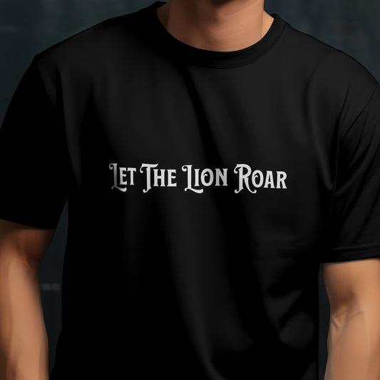 Let The Lion Roar - Heather Black Premium Soft T-Shirt