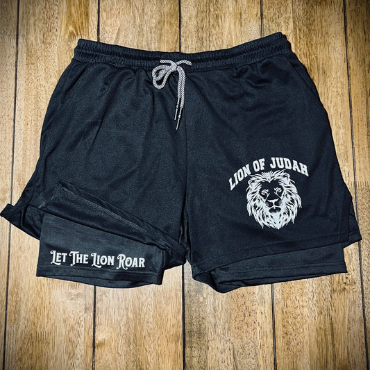 Lion Of Judah - Athletic Shorts Black