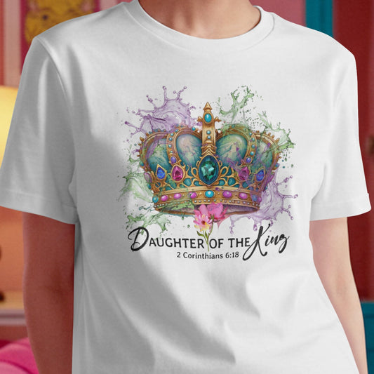 Daughter Of The King -  Premium Soft T-Shirt Wht/Blk/Beige