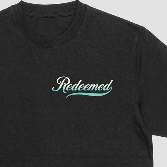 Redeemed By The Blood Of The Lamb  - Comfort Colors Black Unisex Heavyweight T-Shirt