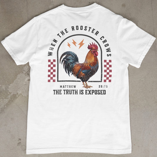 Rooster Crows - Premium Soft T-Shirt white