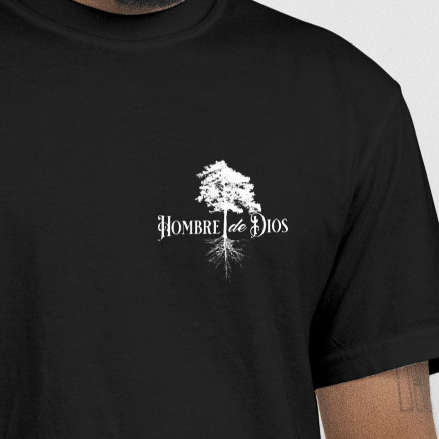 Hombre de DIos - Premium Soft T-Shirt Wht/Blk