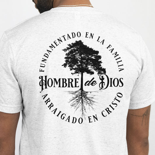 Hombre de DIos - Premium Soft T-Shirt Wht/Blk
