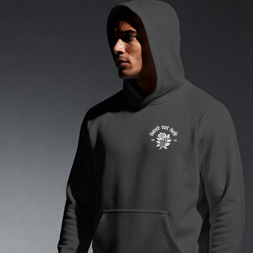 Saved Not Soft - Hoodie Charcoal