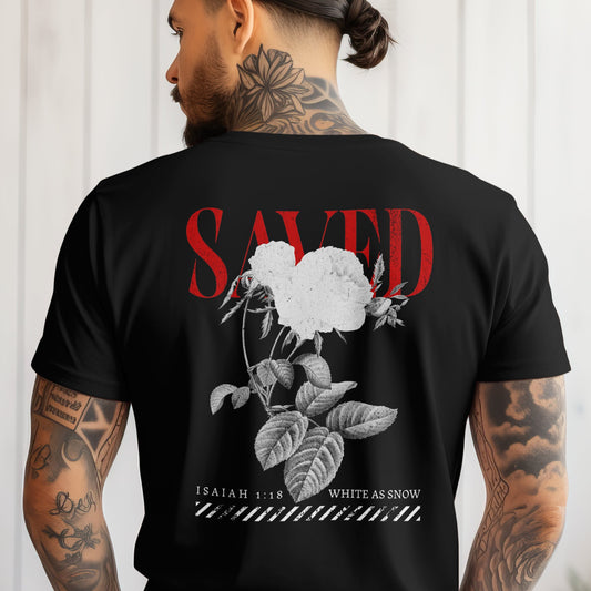 Saved - Comfort Colors Black Unisex Heavyweight T-Shirt