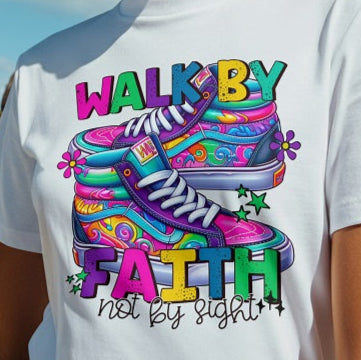 Walk By Faith - White Premium Soft T-Shirt