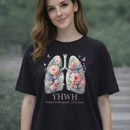 YHWH Breath - Premium Soft T-Shirt Blk/Grey/Wht